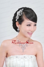 Gorgeous Alloy With Rhinestone Ladies Necklace and Head piece ACCJSET095FOR