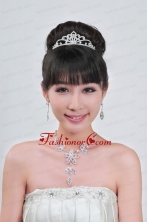Gorgeous Alloy With Rhinestone Ladies Necklace and Tiara ACCJSET094FOR