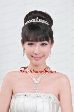 Gorgeous Alloy With Rhinestone Ladies Necklace and Tiara ACCJSET097FOR