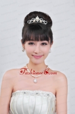Gorgeous Alloy With Rhinestone Ladies Necklace and Tiara ACCJSET098FOR