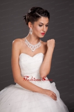 Gorgeous Imitation Pearl Bridal Jewelry Set Including Necklace With Earrings JDZH074FOR