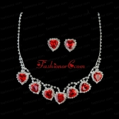 Gorgeous Sweetheart Shaped Rhinestones Necklace And Earring Set ACCNES07FOR