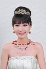 Imitation Pearl Jewelry Set Including Necklace And Tiara ACCJSET069FOR