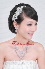 Intensive Flower Jewelry Set Including Necklace And Headpiece ACCJSET077FOR