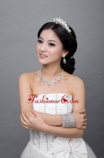 Luxurious Alloy With Rhinestone Crystal Ladies Jewelry Sets ACCJSET136FOR
