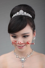 Multi Color Crystal and Rhinestone Round Shaped Jewelry Set ACCJSET028FOR