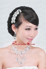 Rhinestone Dignified Necklace And Tiara ACCJSET072FOR
