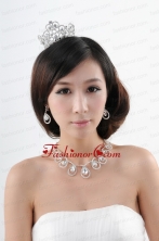 Romantic Rhinestone Jewelry Set Including Tiara Necklace And Earrings ACCJSET187FOR