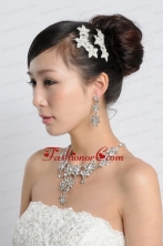 Star Shaped Shining Rhinestones Alloy Wedding Jewelry Set Including Necklace And Earrings ACCJSET224FOR