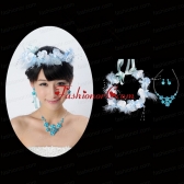 Vintage Style Beautiful Necklace and Head Flower for Ladies ACCJSET145FOR