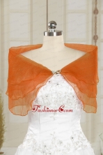 2014 New Style Beading Orange Red Shawls in Spring Green JSA025-3FOR