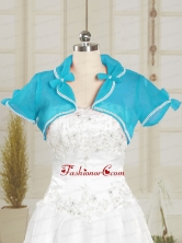 Baby Blue Wedding Party Organza Shawls with Beading JSA004-10FOR  