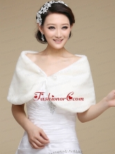 Faux Fur Open Front Shawls for Wedding Party ACCWRP006FOR