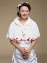 Fold Over Collar Special Occasion Rabbit Fur Shawls ACCWRP013FOR