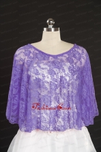 Lavender Hot Sale  2014 Wraps with Beading Lace JSA005-18FOR