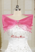 Pretty Rose Pink Wedding Party Shawls for 2014 JSA013FOR