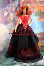 Exquisite Handmade Quinceanera Party Dress For Quinceanera Doll Babidf201for