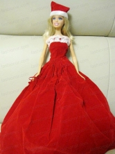 Simple Red Handmade Dress Party Clothes For Quinceanera Babidf135for