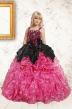 Exclusive Pink Flower Girl Dress with Beading and Ruffles XFLGA16FOR