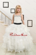 Fitting and Affordable Little Girl Pageant Dress with Beading and Ruffles XFLG808FOR