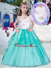 Gorgeous Straps Little Girl Pageant Dresses with Appliques and Beading PAG264FOR