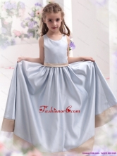 Silver Scoop 2015 Comfortable Little Girl Pageant Dress with Waistband WMDLG021FOR