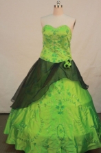 Beautiful Ball Gown SweetheartFloor-length Quinceanera Dresses Appliques Style FA-Z-0219