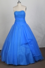 Beautiful Ball gown Strapless Floor-length Quinceanera Dresses Style FA-W-r49