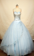 Beautiful Ball gown Sweetheart-neck Floor-length Quinceanera Dresses Style FA-W218