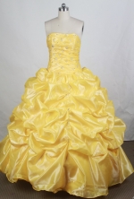 Brand New Ball gown Strapless Floor-length Quinceanera Dresses Style FA-W-r61