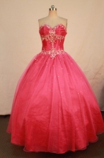 Elegant Ball gown Sweetheart-neck Floor-length Quinceanera Dresses Style FA-W-345