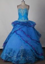 Exquisite Ball Gown Sweetheart Neck Floor-length Quinceanera Dress LJ2645