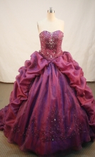 Exquisite Ball gown Strapless Sweep Train Quinceanera Dresses Style FA-W-227