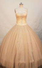 Lovely Ball gown Strapless Floor-length Quinceanera Dresses Style FA-W-252