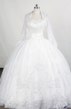 Popular Ball Gown Strapless Floor-length White Quinceanera Dresses Style FA-C-081