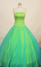 Pretty Ball gown Strapless Floor-length Quinceanera Dresses Style FA-W-270