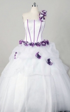 Wonderful Ball Gown One Shoulder   Floor-length Organza Quinceanera   Dresses Style FA-W-355