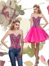 2015 Detachable A Line Hot Pink Prom Dress with Beading QDDTA65004FOR