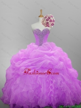 2015 Fall Pretty Sweetheart Quinceanera Dresses with Beading and Ruffled Layers SWQD014-12FOR