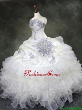 2016 Discount Ruffled Layers Quinceanera Gowns with Beading and Sequins SWQD047FOR