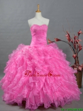 2016 Summer Beautiful Quinceanera Dresses with Sweetheart in Organza SWQD002-9FOR