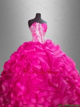 Beaded and Ruffles Discount Sweet 16 Gowns with Sweetheart SWQD038-2FOR