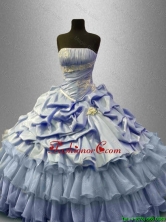 Beautiful Ruffled Layers Sweet 16 Gowns with Pick Ups SWQD034-3FOR