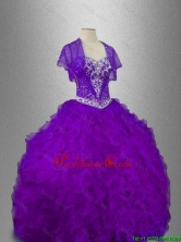 Best Selling Beaded Sweetheart Quinceanera Gowns in Purple SWQD026-5FOR