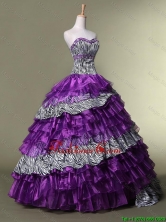 New Arrival Sweetheart Quinceanera Dresses with Ruffled Layers SWQD020FOR