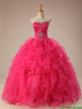 Perfect Sweetheart Quinceanera Dresses with Beading and Ruffles for 2016 Summer SWQD009FOR