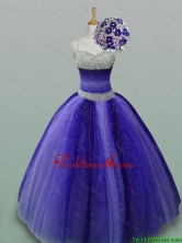 2015 Fall Luxurious Quinceanera Dresses with Beading in Tulle SWQD013-1FOR