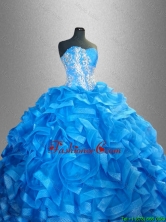 2016 Romantic Sweetheart Quinceanera Dresses with Beading and RufflesSWQD038FOR