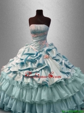 Classical Strapless Quinceanera Dresses with Pick Ups and Beading SWQD034FOR