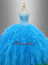 Latest Beaded Organza Quinceanera Dresses with Ruffles SWQD033-4FOR